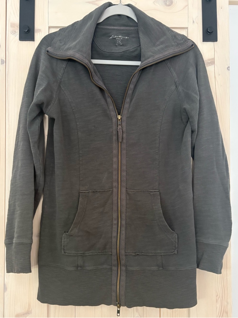 Eddie Bauer Grey/Olive Long Jacket